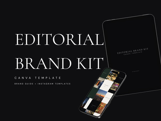Editorial Brand Kit Canva Template