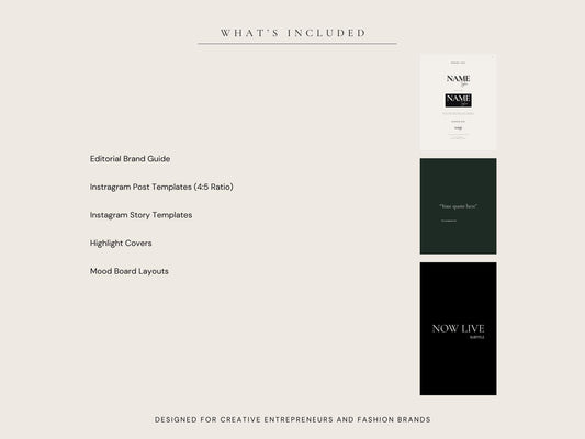 Editorial Brand Kit Canva Template